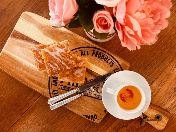 Saffron and Orange Blossom Cake