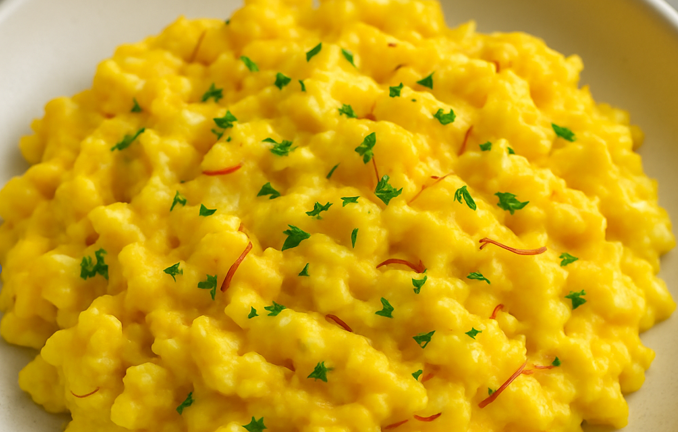 Saffron Scrambled Eggs